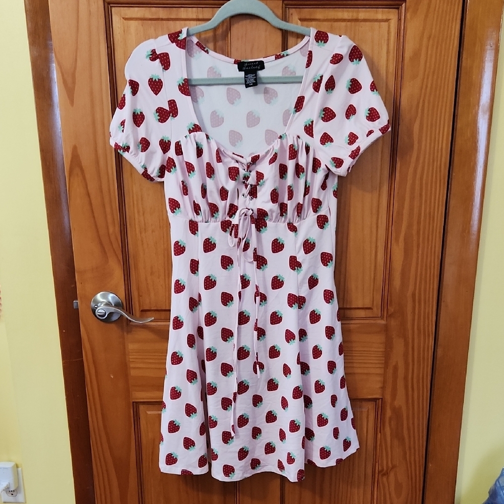 Strawberry Print Dress
